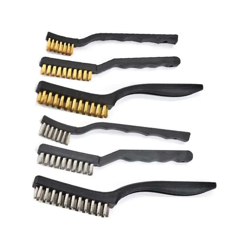 Stainless Steel Copper Wire Brush Rust Scrub Remove Cleaning Tools Wire Brush Manual Cleaning and Maintenance Accessories Tools