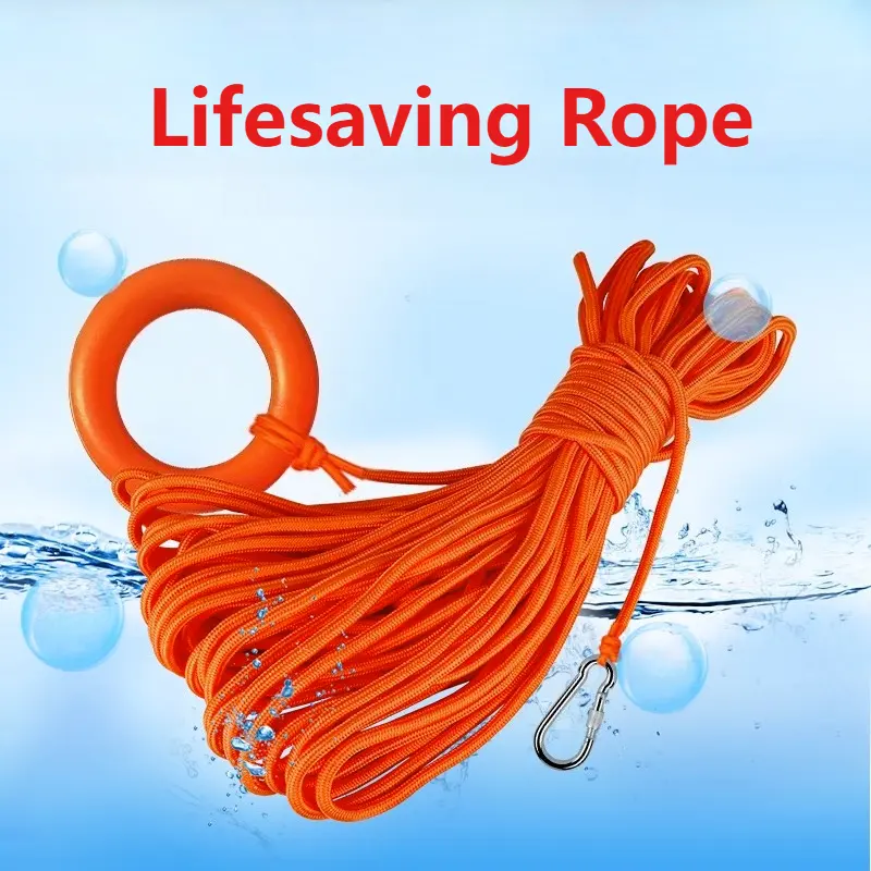 High-buoyancy Water Rescue Rope Waterproof Floating Rescue Rope Suitable for Ships Swimming and Water Sports Safety Accessories