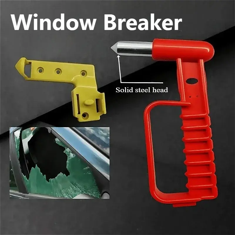 Car Window Glass Breaker Escape Hammer Car Safety Hammer Windshield Breaking Hammer Emergency Rescue Tools Safety Accessories
