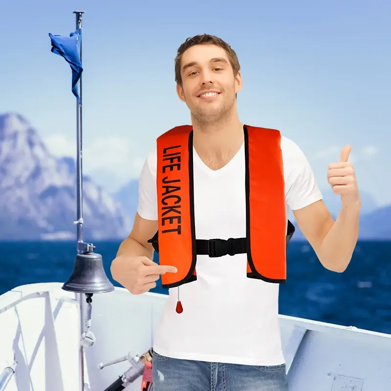 Automatic Inflatable Life Jacket Safety Float Suit Safety Life Vest for Water Sports Fishing Surfing Canoeing Survival Jacket