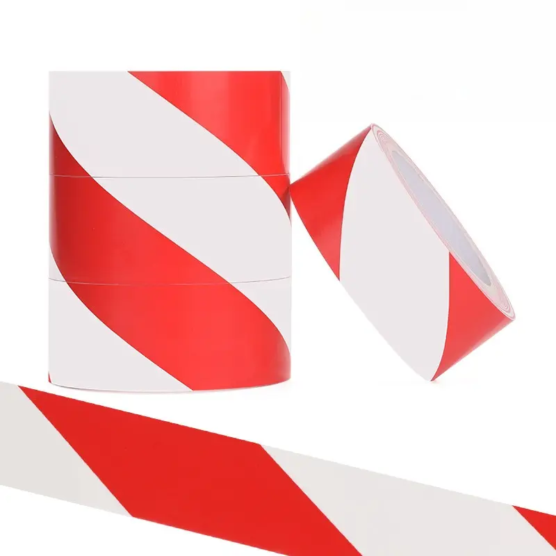 Reflective Safety Tape Traffic Safety Red White Barricade Stickers Security Protection Safety Warning Tape Hazard Warning Tape