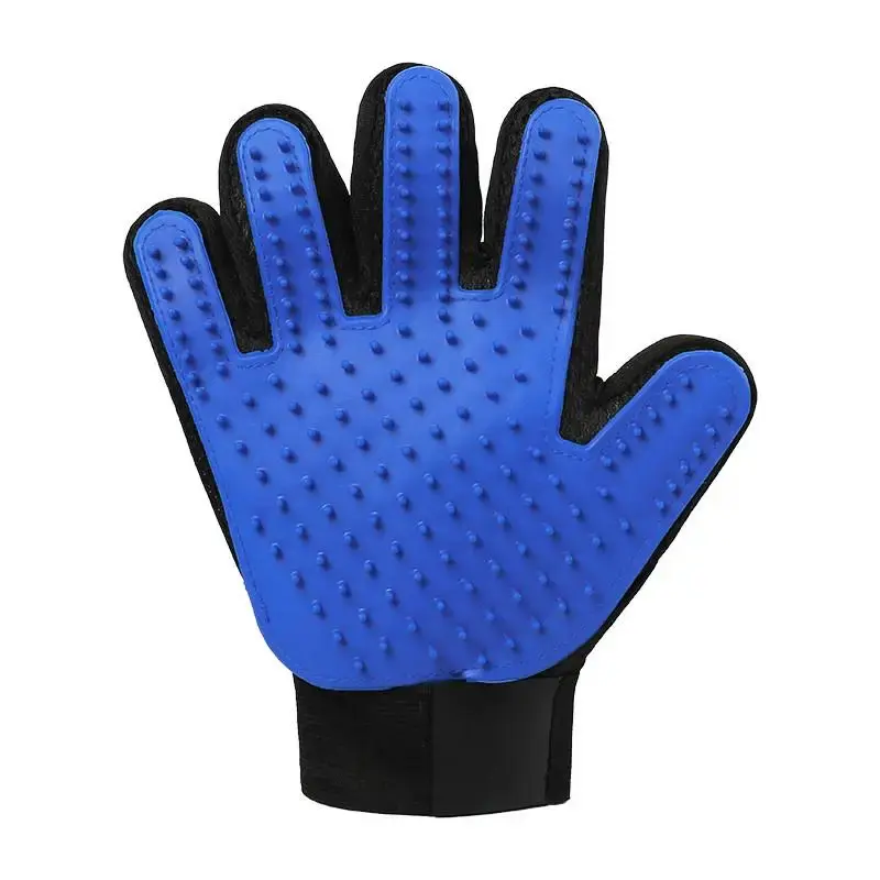 2pcs Pet Grooming Gloves Pet Hair Remover Gloves Cat Grooming Hair Deshedding Brush Cat Massage Bathing Cleaning Grooming Tools