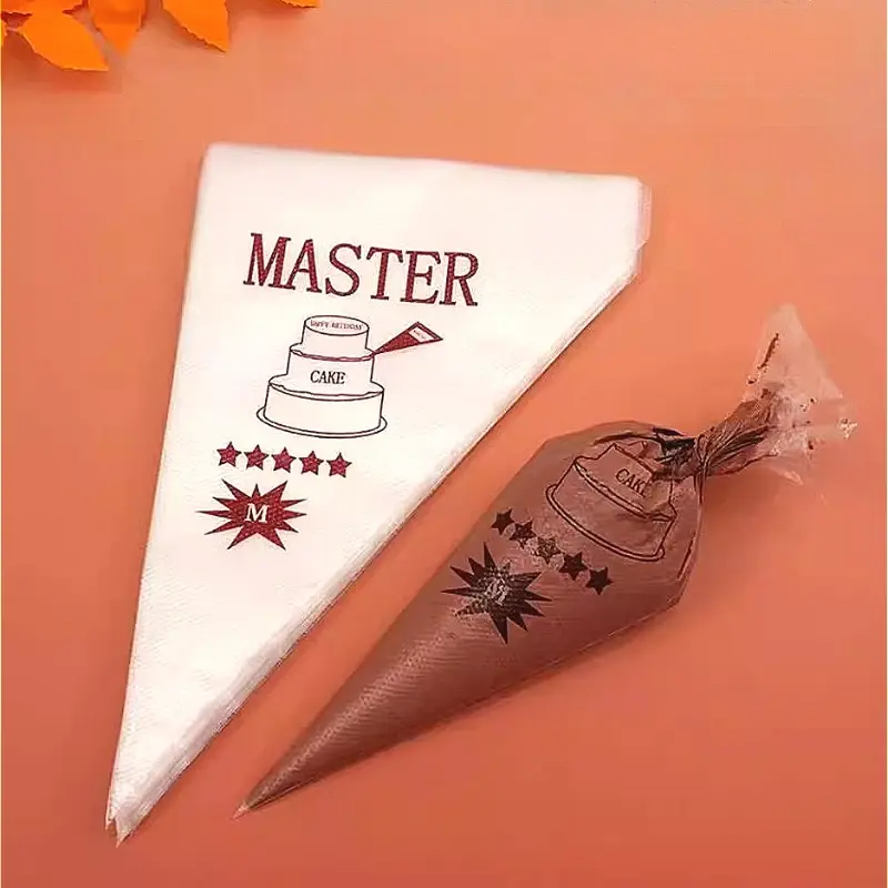200pcs Piping Bags Cake Cream Decoration Tools Disposable Pastry Candy Bags Household Kitchen Baking Accessories Milk Oil Bags