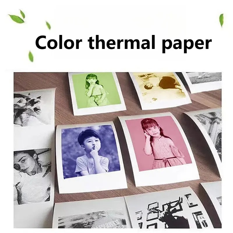 5pcs Thermal Paper Color and Black and White Printing Paper Children Camera Wood Pulp Instant Print Rolling Paper Accessories