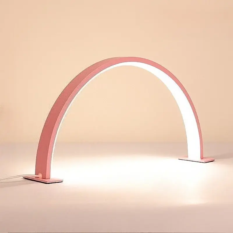 Half Moon U-shaped Nail Lamp Portable Table Lamp Nail Assistive Equipment LED Nail Light Desk Lamps Beauty Salon Work Fill Light