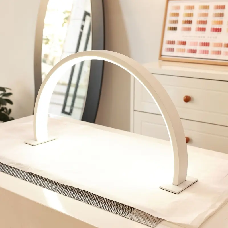 Half Moon U-shaped Nail Lamp Portable Table Lamp Nail Assistive Equipment LED Nail Light Desk Lamps Beauty Salon Work Fill Light