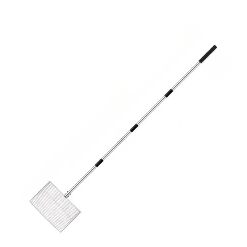 Cat Litter Scoop Stainless Steel Litter Scoop Large Chicken Poop Scooper Scalable Litter Shovel Farm Manure Cleaning Supplies