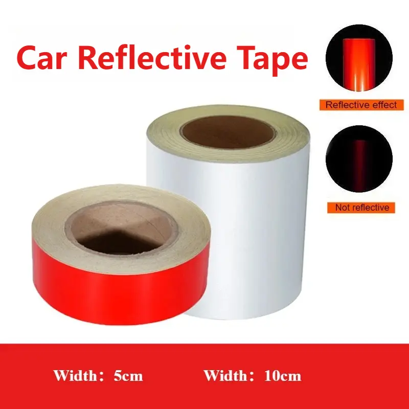 Safety Warning Sticker Car Reflective Tape Reflective Material Safety Warning Reflective Strip Truck Strip Film Car Decoration