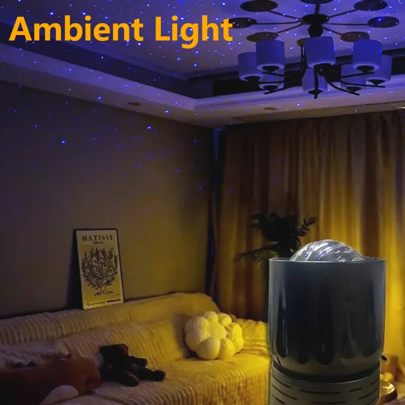 Star Projector Galaxy Night Light Astronaut Space Projector Starry Ambient Light LED Lamp for Bedroom Home Decorative Kids Gifts