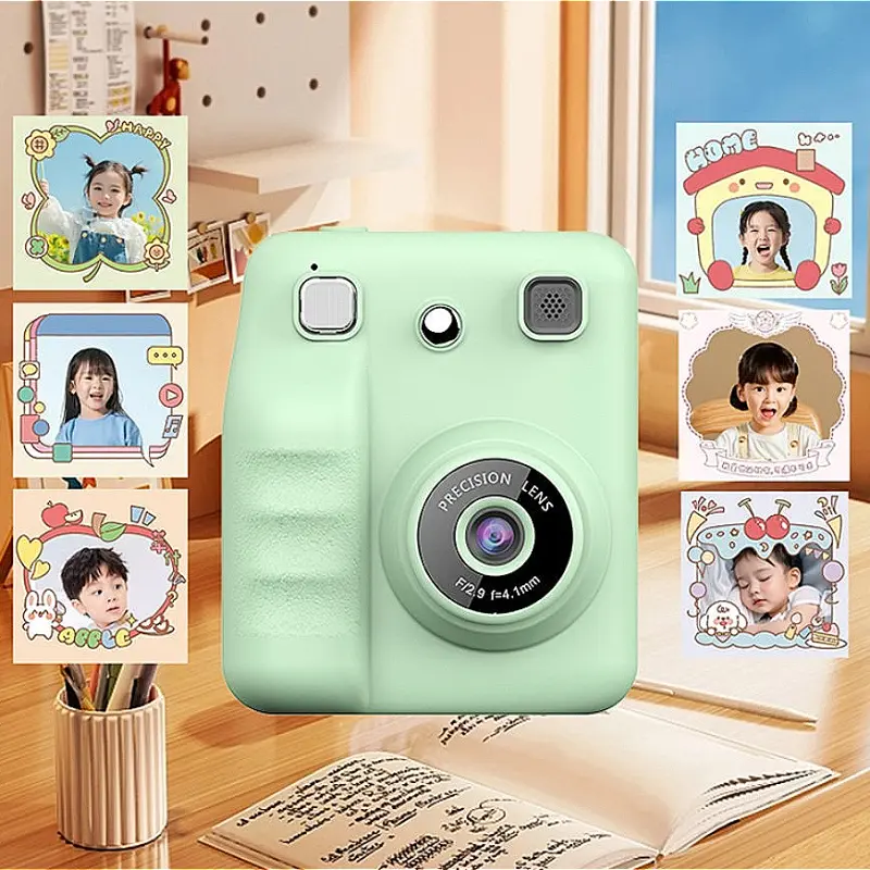 Kids Camera Digital Instant Print Camera Snapshot Printing Camera Children Portable Thermal Printing Camera Kids Birthday Toys