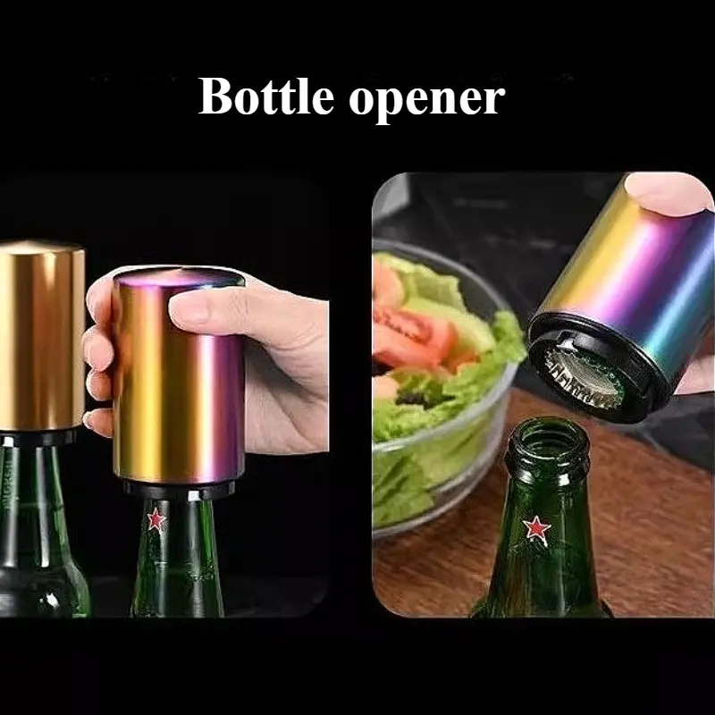 Stainless Steel Beer Bottle Opener Kitchen Accessories Soda Water Opener Kitchen Tool Cap Red Wine Bottle Opener Bar Supplies
