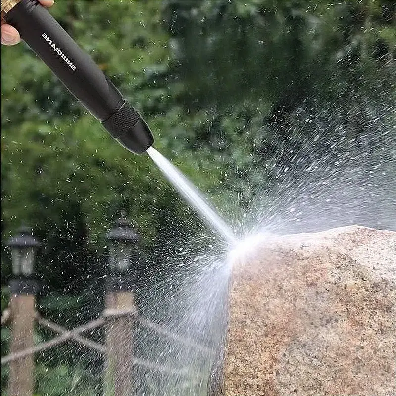 Water Gun Adjustable Metal Garden Spray Gun High Pressure Car Wash Strong Water Gun Sprinkler Hose Nozzle Lawn Watering Tools