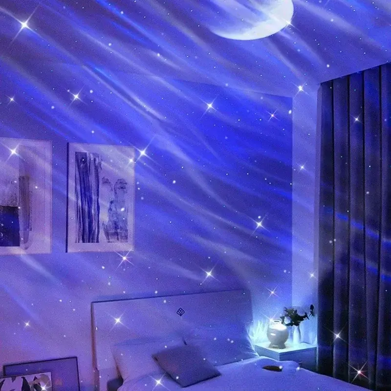 Starry Ambient Light Star Moon Lamp Galaxy Light Sky Galaxy Projector Galaxy Projector Novelty Night Light Bedroom Decoration