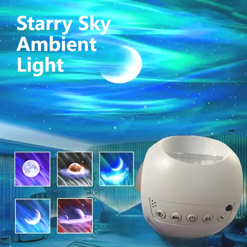 Starry Ambient Light Star Moon Lamp Galaxy Light Sky Galaxy Projector Galaxy Projector Novelty Night Light Bedroom Decoration