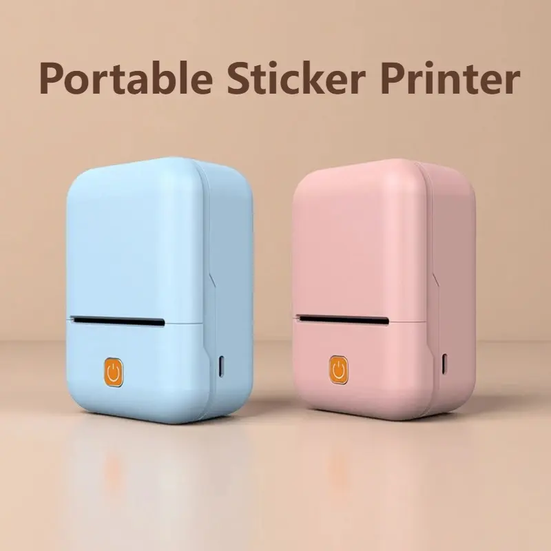 Portable Label Thermal Printer Mini Printer Wireless Bluetooth Label Printer Inkless Labeling Machine Mini Label Maker Sticker