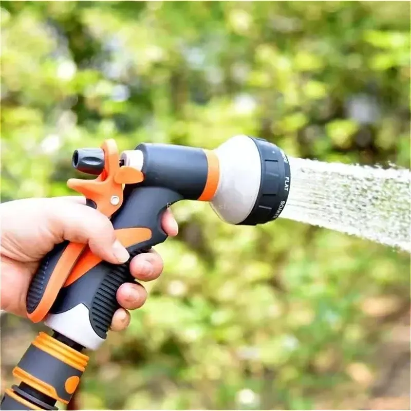 Function Garden Water Gun Garden High-Pressure Car Washing Water Gun Garden Watering Sprinkler Garden Hose Gardening Equipment