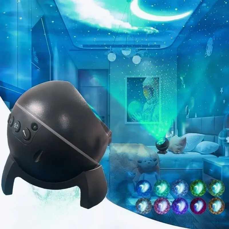 Galaxy Light Projector Starry Sky Ambient Light Galaxy Light Novelty Bedside Ambient Light Home Bedroom Decoration Wedding Gifts