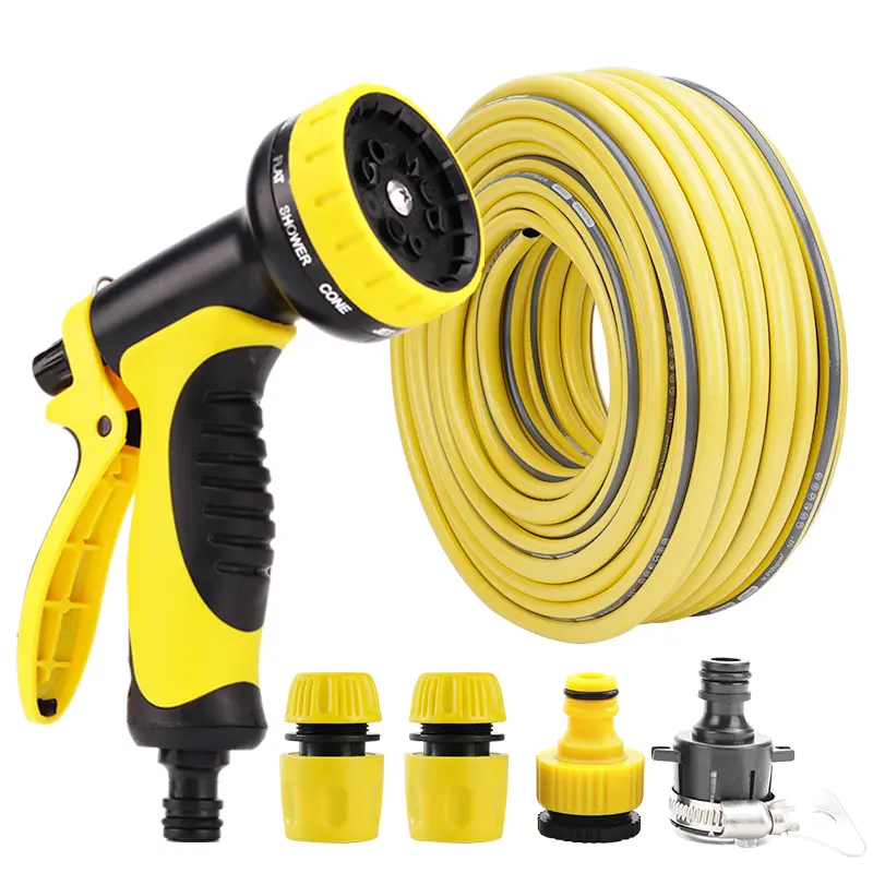 Function Garden Water Gun Garden High-Pressure Car Washing Water Gun Garden Watering Sprinkler Garden Hose Gardening Equipment