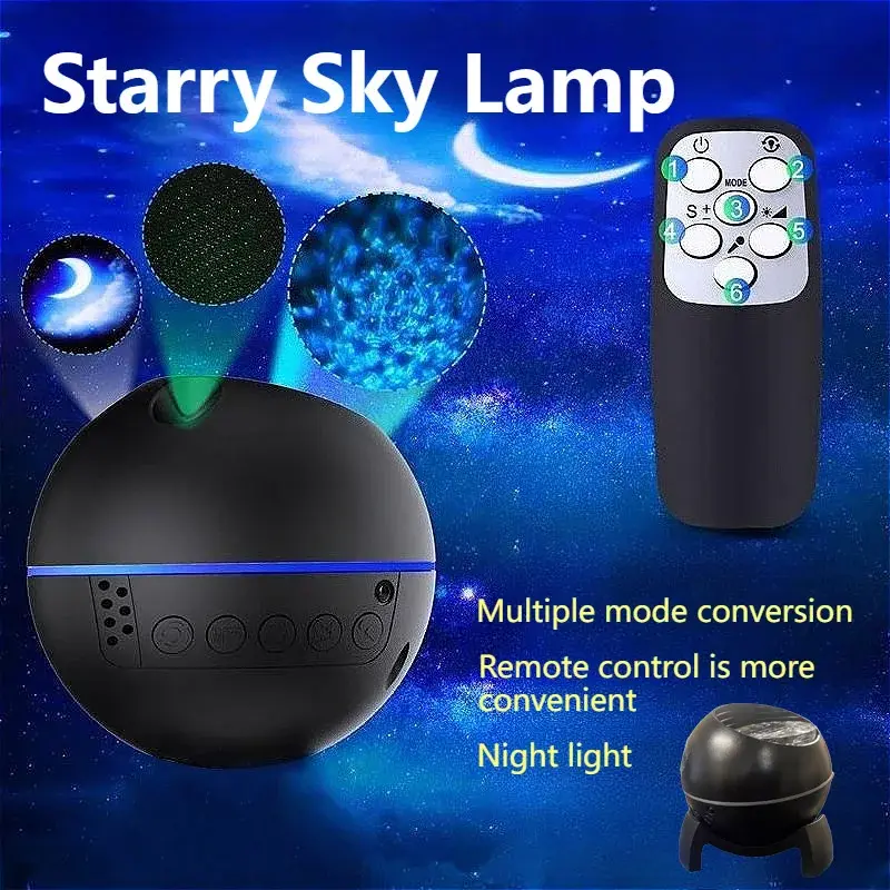Galaxy Light Projector Starry Sky Ambient Light Galaxy Light Novelty Bedside Ambient Light Home Bedroom Decoration Wedding Gifts