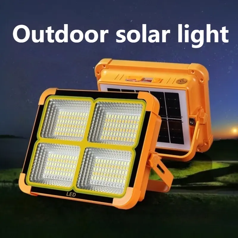 Solar Camping Lantern High Rechargeable LED Tent Light with Magnet Powerful Flashlight Power Bank Outdoor Repair Emergency Lamp