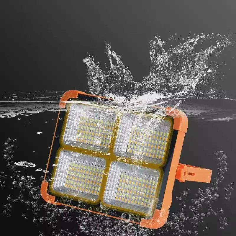 Solar Camping Lantern High Rechargeable LED Tent Light with Magnet Powerful Flashlight Power Bank Outdoor Repair Emergency Lamp