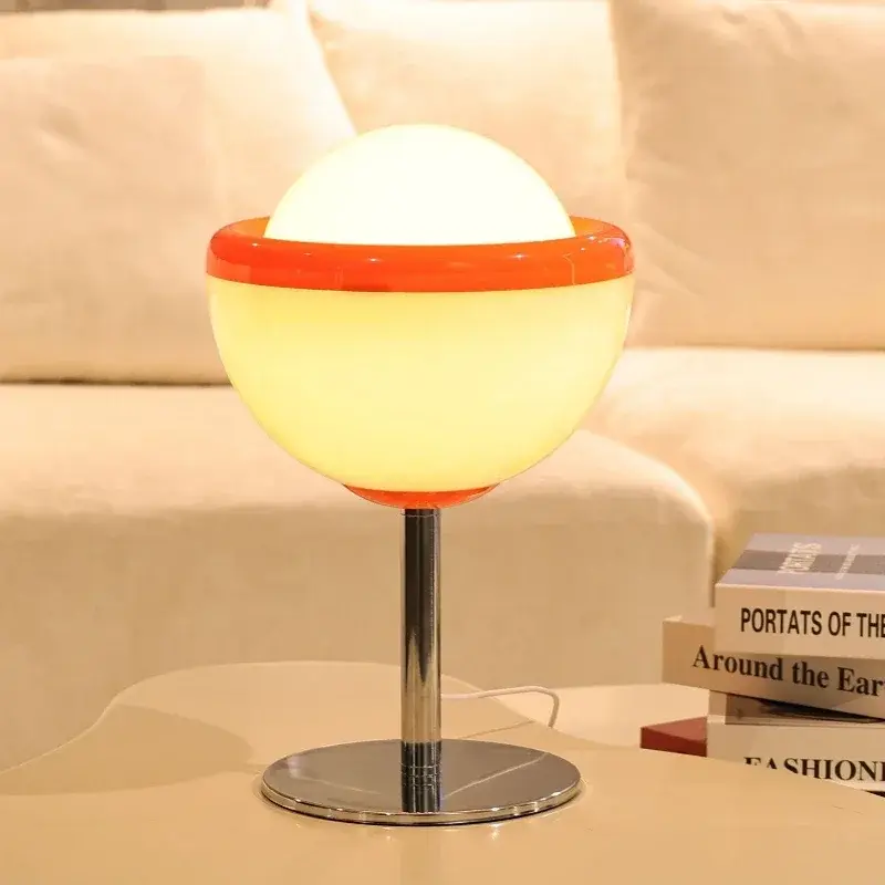 Table Lamp Living Room Desktop Decorative Light Bedroom Bedside Lamp Study Simple Atmosphere Retro Standing Lamp Home Decoration