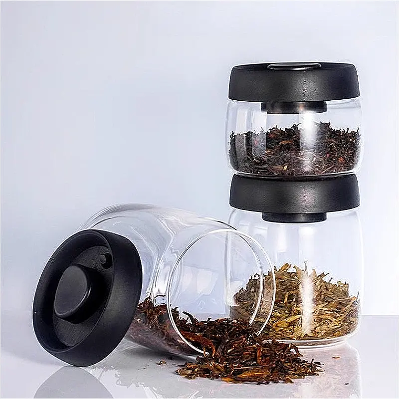 350ml/750ml/1000ml Vacuum Sealed Tank Airtight Canister Food Grains Candy Storage Bottles Food Storage Jars Kitchen Accessories