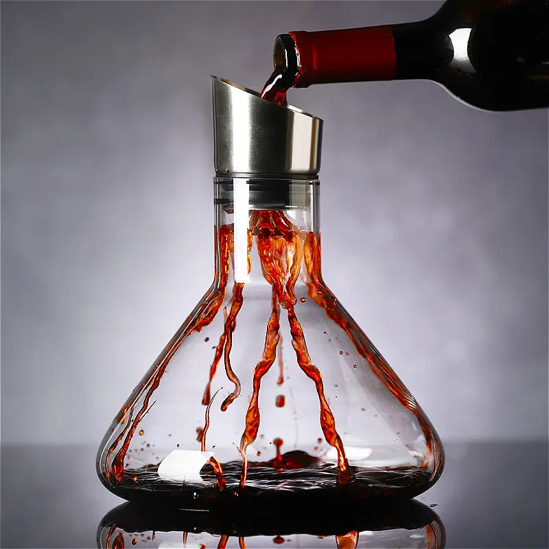 1550ml/1920ml Simple Wine Decanter Classic Red Wine Separator Transparent Whiskey Jar Household Elegant Wine Pot Bar Accessories