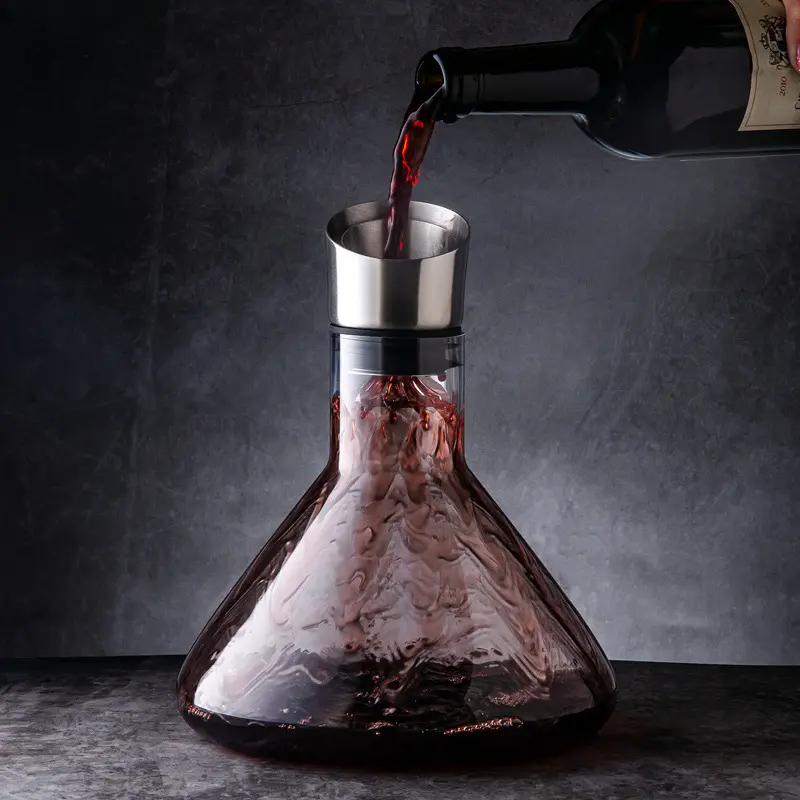 1550ml/1920ml Luxury Transparent Red Wine Separator High-end Red Wine Decanter Household European Glass Decanter Wine Utensils