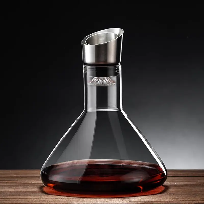 1550ml/1920ml Simple Wine Decanter Classic Red Wine Separator Transparent Whiskey Jar Household Elegant Wine Pot Bar Accessories