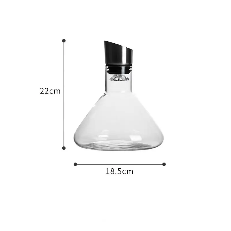 1550ml/1920ml Simple Wine Decanter Classic Red Wine Separator Transparent Whiskey Jar Household Elegant Wine Pot Bar Accessories