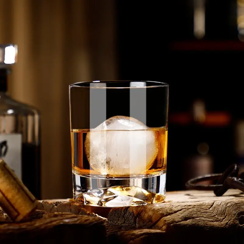 Creative Whiskey Glass Diamond Carved Wine Glass Camping Outdoor Transparent Cocktail Glass Wine Goblet Travel Outdoor Tableware