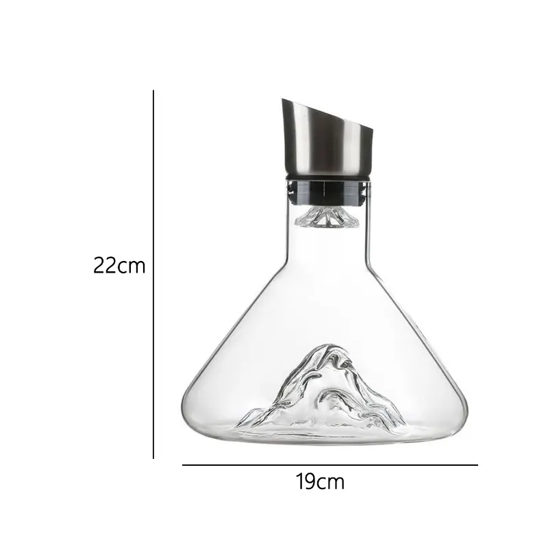 1400ml/1600ml Light Luxury Glass Red Wine Decanter High End Wine Decanter Family Gathering Red Wine Pot Home Kitchen Accessories