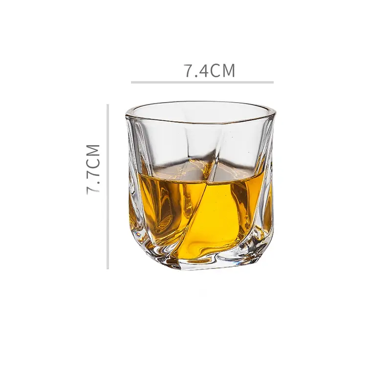 Creative Whiskey Glass Diamond Carved Wine Glass Camping Outdoor Transparent Cocktail Glass Wine Goblet Travel Outdoor Tableware