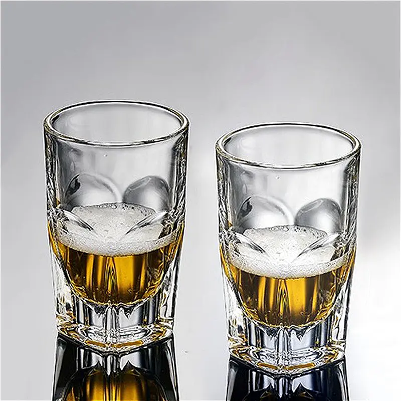 120ml/145ml Whiskey Glass Thick Bottomed Wine Glass Outdoor Picnic Creative Spirits Cup Classic Brandy Glass Outdoor Tableware
