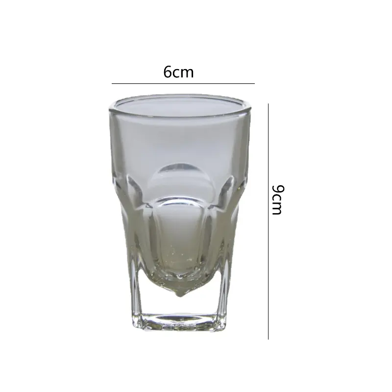 120ml/145ml Whiskey Glass Thick Bottomed Wine Glass Outdoor Picnic Creative Spirits Cup Classic Brandy Glass Outdoor Tableware