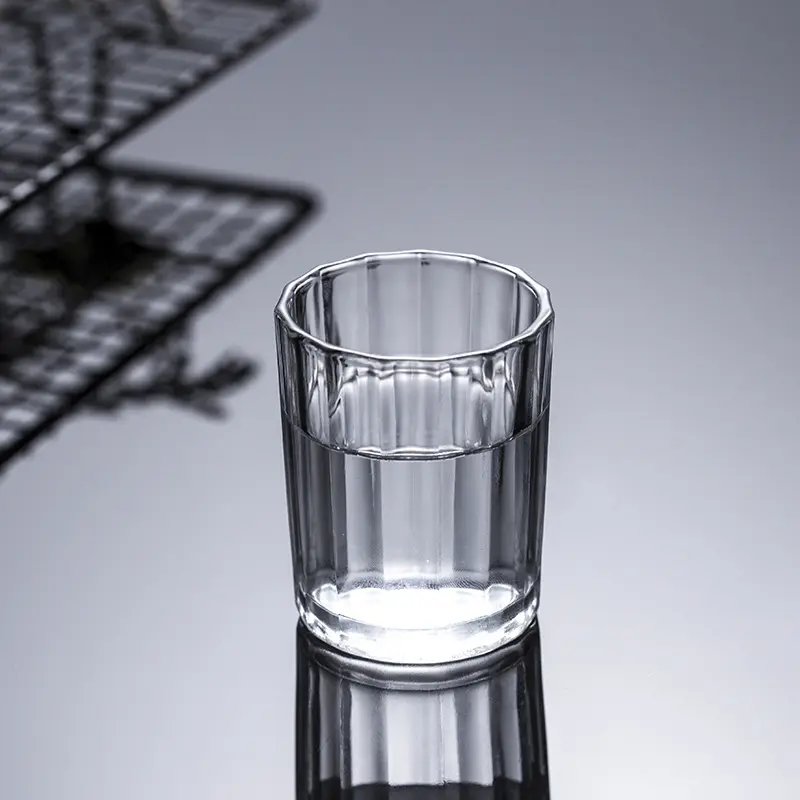 10ml/20ml/25ml/71ml Luxury Small Wine Glass Exquisite Thick Bottomed Shot Glass Transparent Vodka Cup Baijiu Cup Bar Accessories