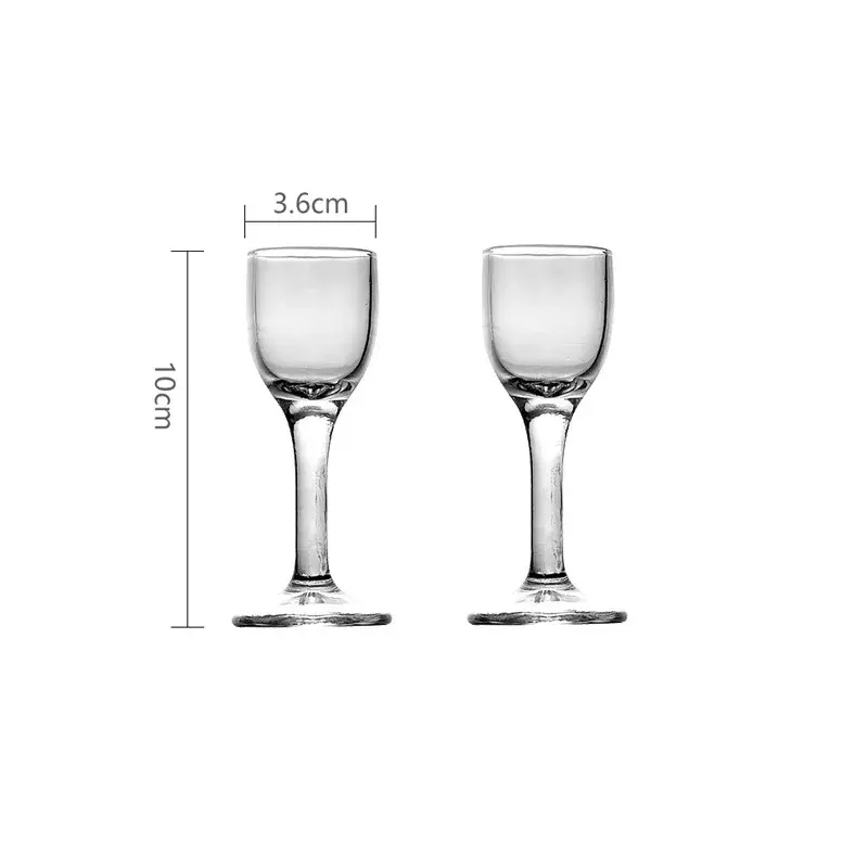 20ml/25ml/60ml Thick Bottomed Cocktail Glass Nordic Style Luxury Simple Small Wine Glass Transparent Brandy Cup Wine Utensils