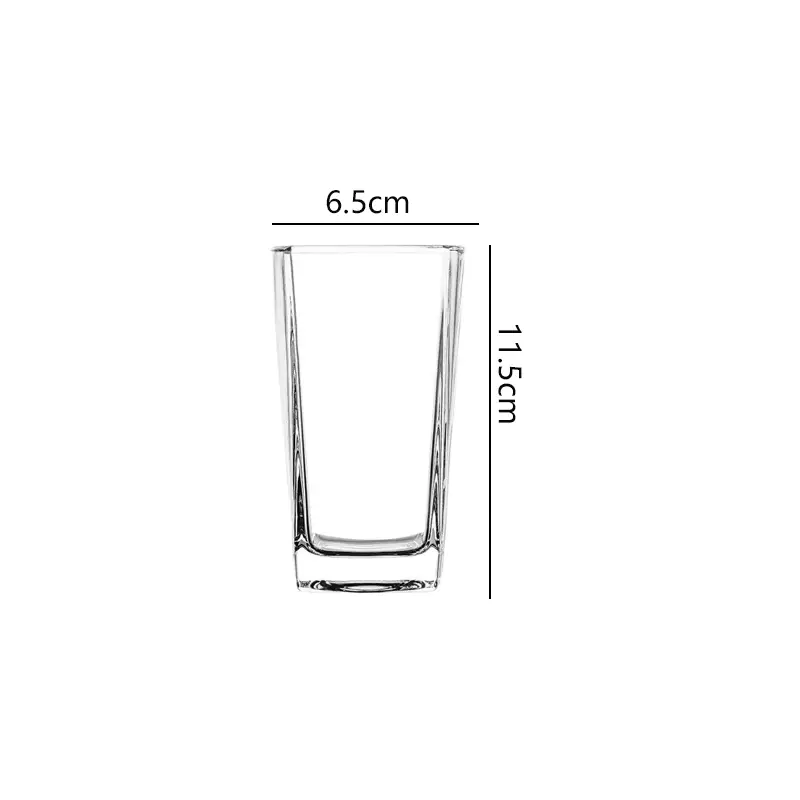 220ml/260ml Cocktail Glass 2pcs Sets Mojito Cup Straight Glass Cup Juice Beverage Cups Home Thick Bottomed Wine Glass Tumbler