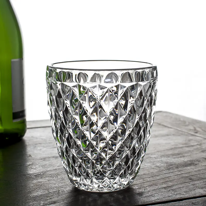 235ml/320ml/330ml Foreign Relief Wine Glass Personality Cocktail Glass Luxury Whiskey Tequila Brandy Cups Party Bar Accessories