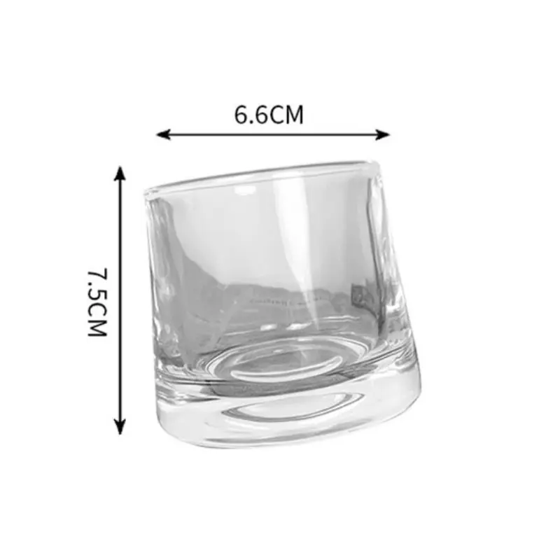 160ml/300ml Rotating Whiskey Glass Creative Cocktail Glass Camping Outdoor Elegant Tumbler Cup Spinning Cup Outdoor Tableware