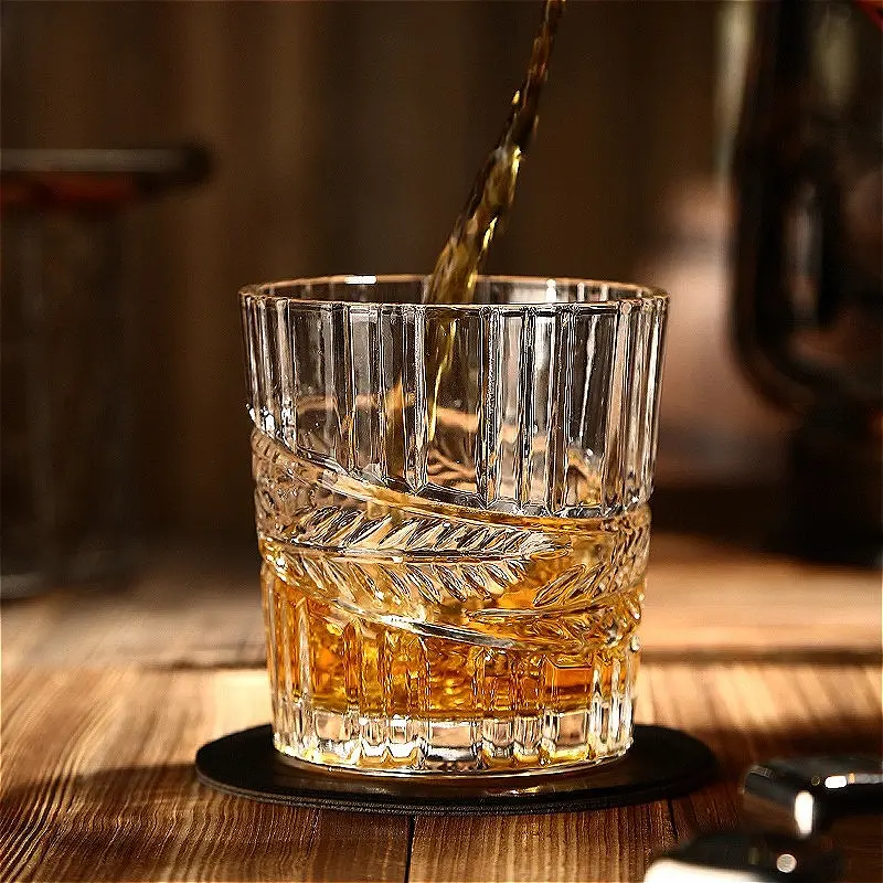 175ml/268ml/350ml Exquisite Whiskey Glass Camping Outdoor High End Thickened Wine Glass Soda Water Juice Cups Outdoor Tableware