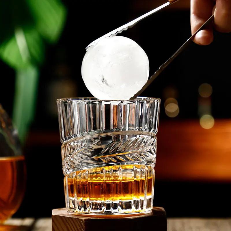 175ml/268ml/350ml Exquisite Whiskey Glass Camping Outdoor High End Thickened Wine Glass Soda Water Juice Cups Outdoor Tableware