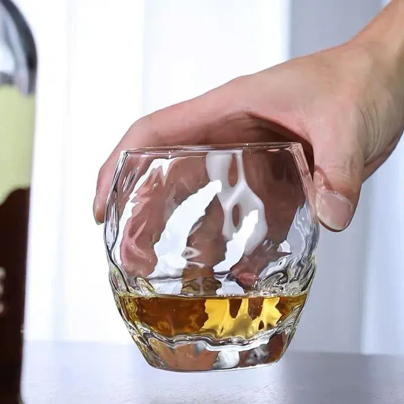 175ml/268ml/350ml Exquisite Whiskey Glass Camping Outdoor High End Thickened Wine Glass Soda Water Juice Cups Outdoor Tableware