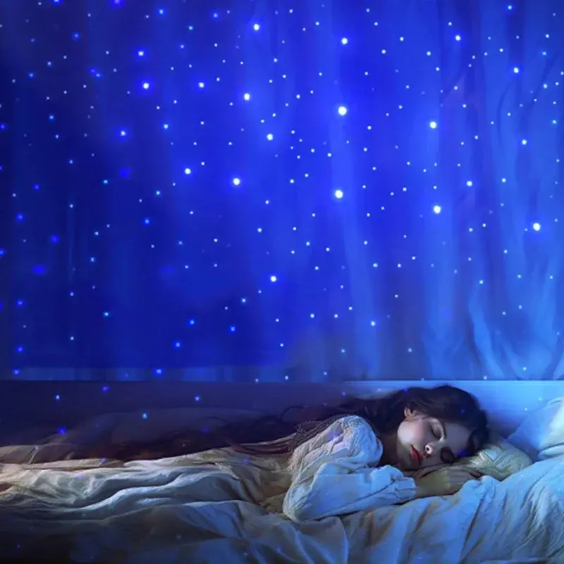 Starry Sky Ambient Light Projection Light Colorful Top Nightlight Sleep Night Light Novelty Galaxy Projector Home Bedroom Lamp