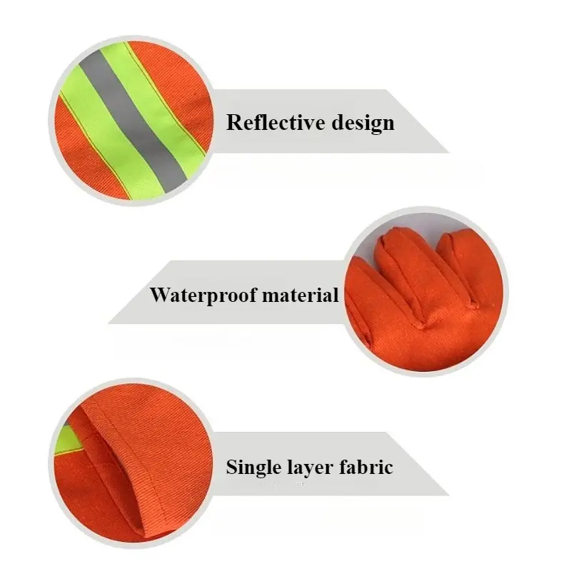 Protective Gloves Fire Gloves Wear-Resistance Non-slip Thicken Safety Gloves for Protect Hand Wrist and Against Scratches Tools