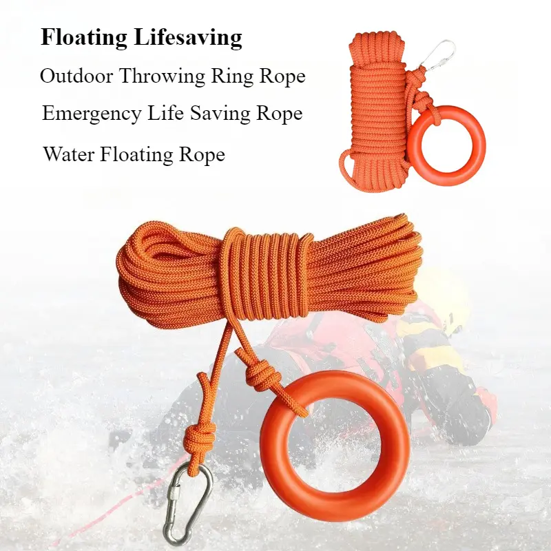 28m Water Floating Lifesaving Rope Strong Reflective Buoyant Throw Rope Professional with Bracelet Swimming Safety Accessories