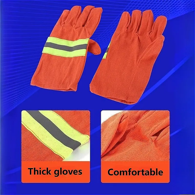 Protective Gloves Fire Gloves Wear-Resistance Non-slip Thicken Safety Gloves for Protect Hand Wrist and Against Scratches Tools