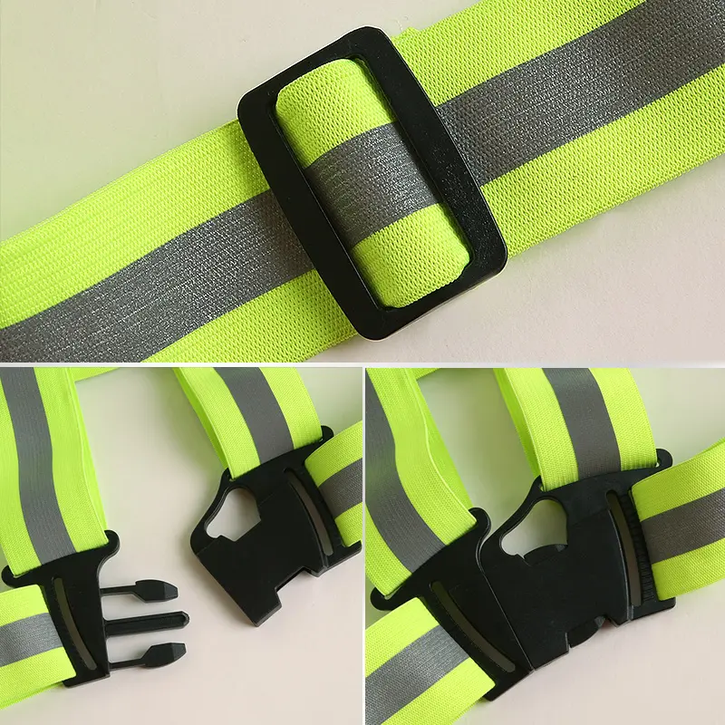 Outdoor Night Walking Safety Vests Highlight Adjustable Reflective Vest Biking Safety Straps Outdoor Sports Tools Accessories