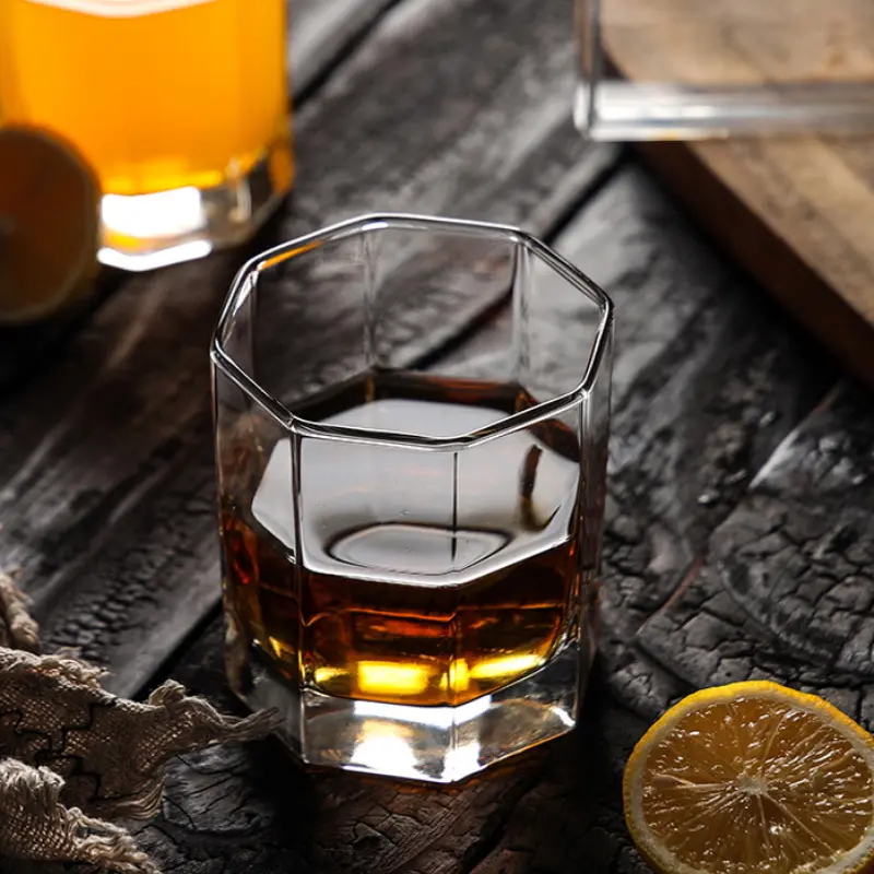 260ml/220ml Thick Bottom Glass Cup European Style Foreign Wine Glass Whiskey Foreign Wine Glasses Party Bar Drinkware Mojito Mug